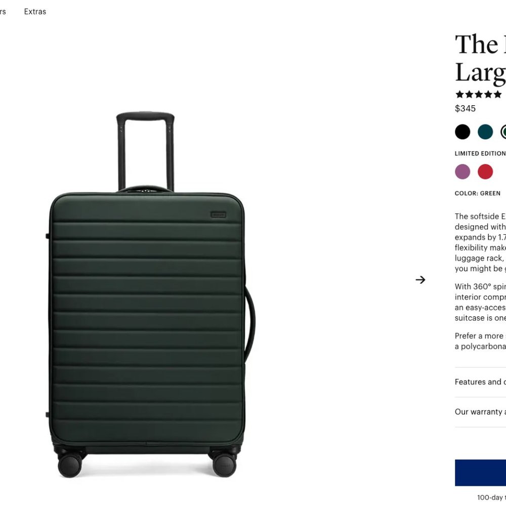 Away Suitcase: Expandable Large (Brand New/In box)